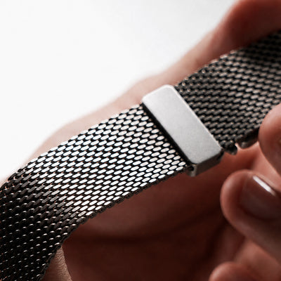 Titanium Milanese Band