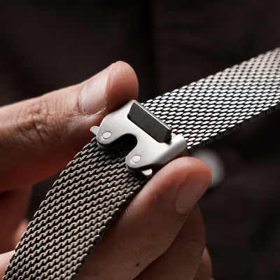 Titanium Milanese Band